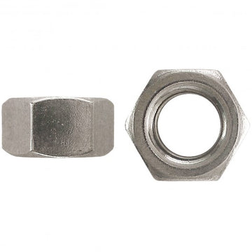 1/4" - 20 18.8 STAINLESS STEEL FINISHED HEX NUT - UNC 12 PCS