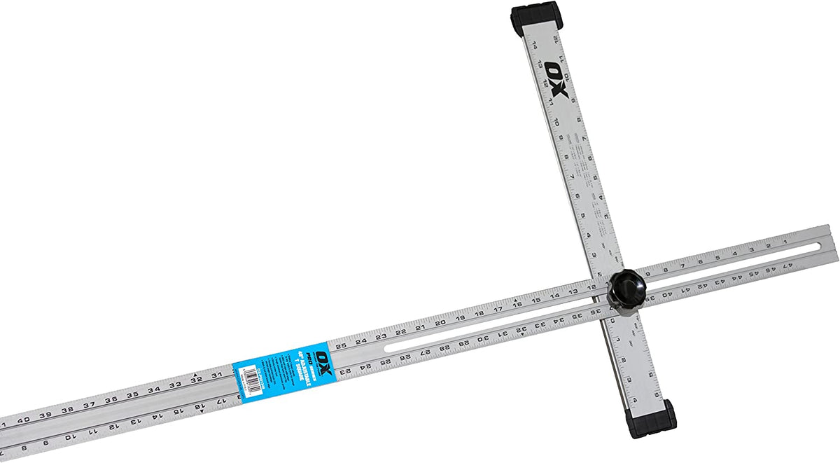 OX PRO ADJUSTABLE T SQUARE - IMPERIAL | Zion Building Supplies