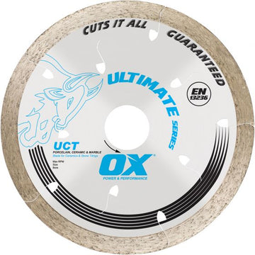 OX ULTIMATE UCT 4.5IN CONTINUOUS RIM DIAMOND BLADE - ALL TILES