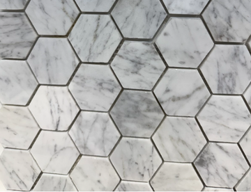 CARRARA M/HEXAGON MOSAIC   /SF