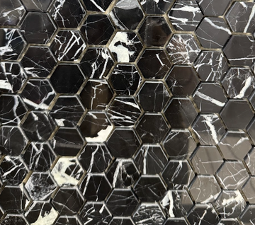 SMALL MARQUINA M/HEXAGON MOSAIC          /SF