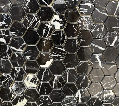 SMALL MARQUINA M/HEXAGON MOSAIC          /SF