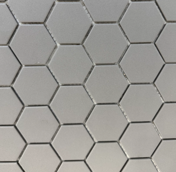 HEXAGON GREY MATTE MOSAIC         /SF
