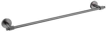 SINGLE ROD TOWEL HOLDER GUN GREY