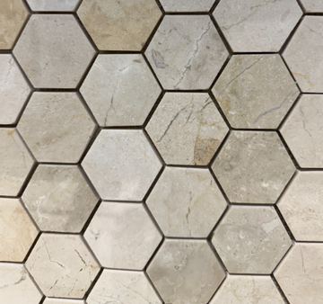 BEIGE M/HEXAGON MOSAIC    /SF