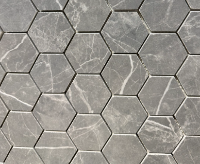 ｍｉｘページ MOSAIC | 12 x 12 | Color: WHITE QUARRY CHEVRON PATTERN TILE