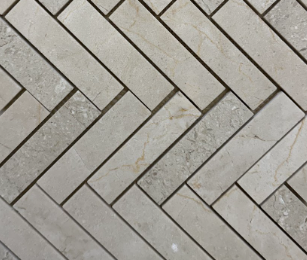 "V" WOODEN GREY MARBLE MOSAIC    /SF