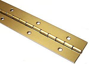 1-1/4"x72" PIANO HINGE - BRASS