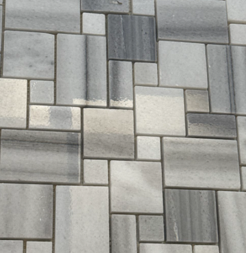 STRIPED BRICK WEAVE MOSAIC            /SF