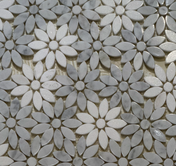 CARRARA FLOWER MOSAIC           /SF