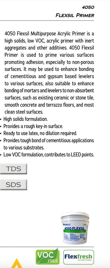 4050 FLEXSIL MULTI-PURPOSE ACRYLIC PRIMER WITH AGGREGATES 3.8L