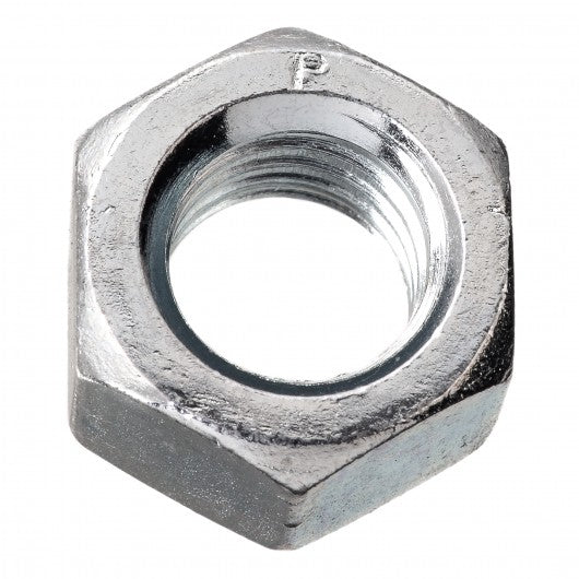 3/8"-16 GRADE 2 FINISHED HEX NUT - ZINC PLATED UNC - 100PC