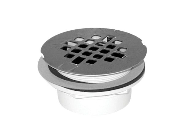 2'' ABS SHOWER DRAIN WITH STAINLESS STEEL GRID "QUICK CAULK"