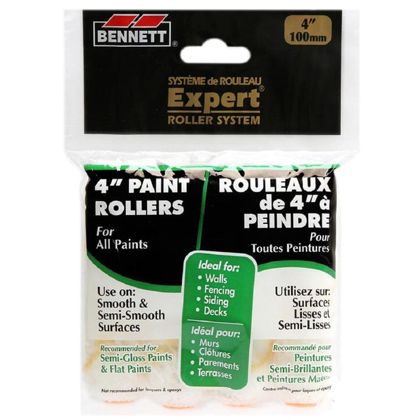 4" FABRIC PAINT ROLLER - 2PC