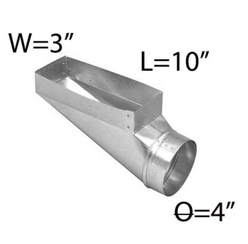 3''*10''*4'' GALVANIZED END BOOT