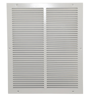 10"x20" WHITE RETURN GRILLE, 1/2" SPACED FIN