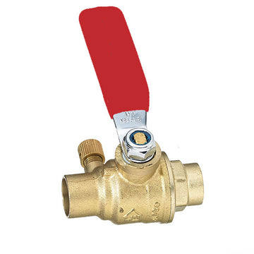 1 INCH BALL VALVE SOLDER WITH DRAIN LEAD FREE
