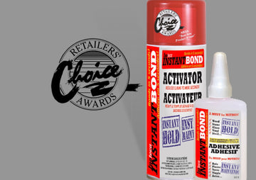 INSTANTBOND CLEAR INSTANT ADHESIVE AND ACTIVATOR SPRAY KIT 50ML/170G