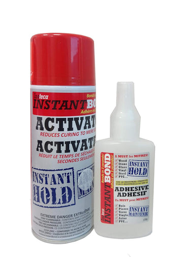 INSTANTBOND CLEAR INSTANT ADHESIVE AND ACTIVATOR SPRAY KIT 100ML/300G