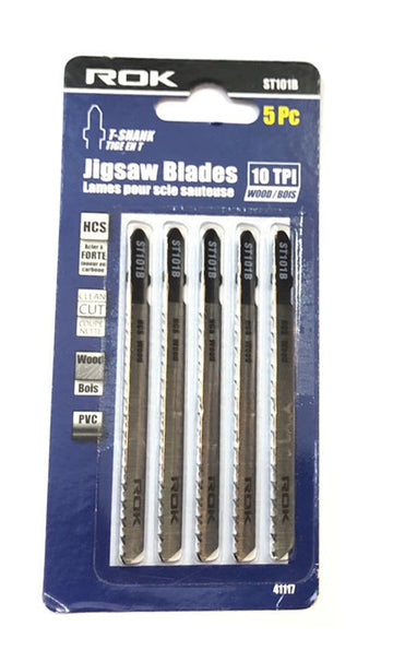 JIG SAW BLADES 10 TPI (FOR WOOD) - 5PCS