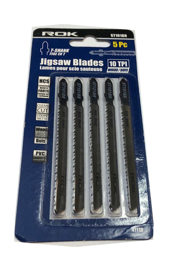 JIG SAW REVERSE BLADES 10 TPI (FOR WOOD) - 5PCS
