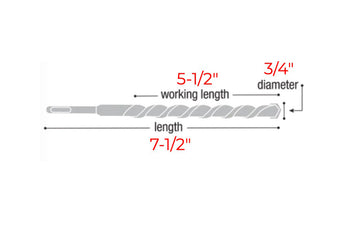 3/4 IN X 7-1/2 IN AUGER BIT