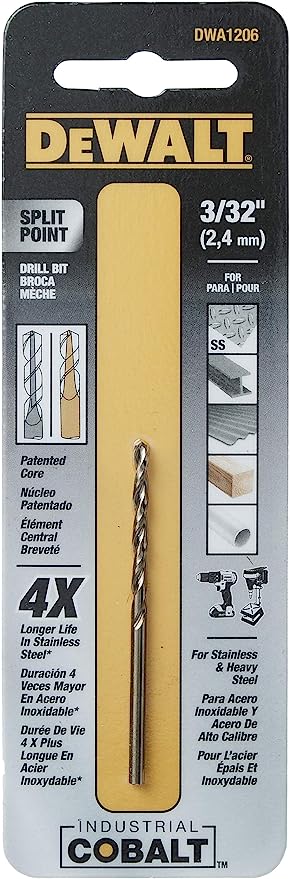 Dewalt pilot shop drill bits