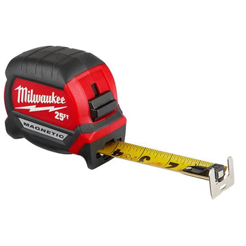 25FT COMPACT WIDE BLADE MAGNETIC TAPE MEASURE