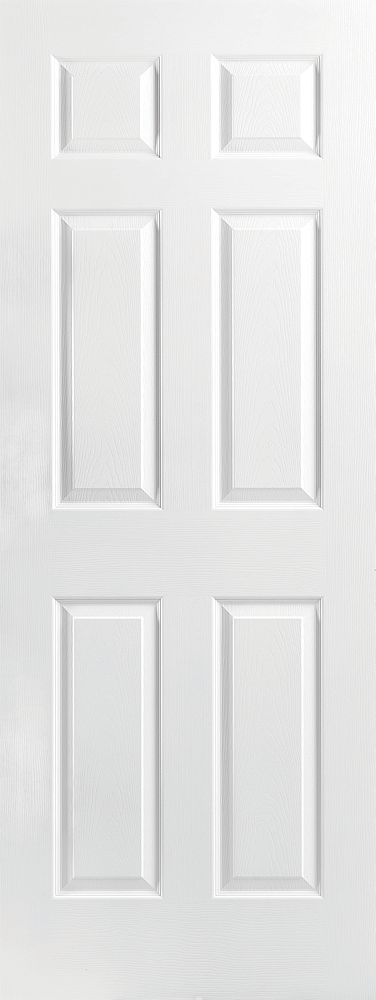 34''X80'' 6 PANEL TEXTURED HOLLOW CORE INTERIOR DOOR (SET) | Zion