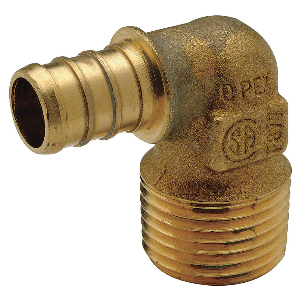 1 Male NPT x 3/4 PEX Brass Adapter (Lead Free) 