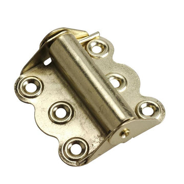 3" NON-ADJUSTABLE INTEGRATED SURFACE SPRING HINGE-2 PK, BRASS