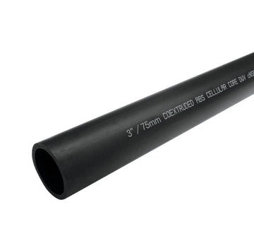 3" X 12' ABS CELL-CORE ABS DRAIN PIPE