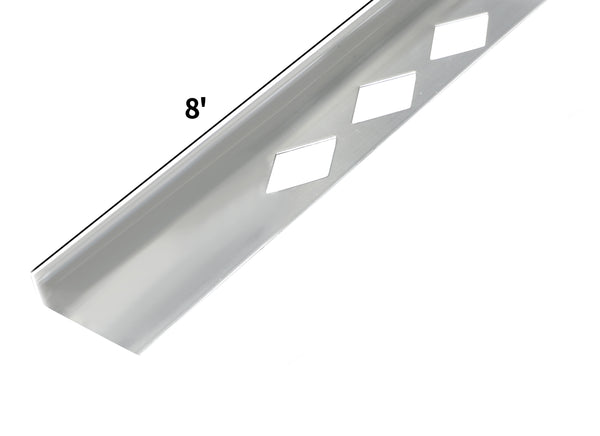 1/2''*8' METAL L-CHANNEL CHROME