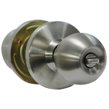 STAIN CHROME FINISH COMMERCIAL CYLINDRICAL LOCK-PRIVACY